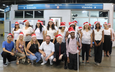 Coral do Instituto São Rafael se apresenta no Metrô BH