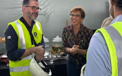 Prefeita de Contagem visita obras da Estação Novo Eldorado